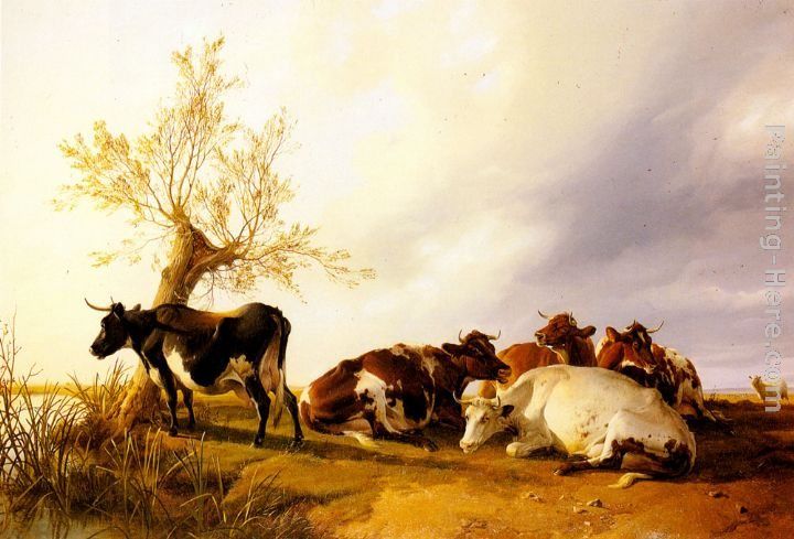 Thomas Sidney Cooper Dairy Cows Resting
